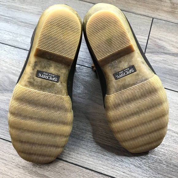 Sperry Top-Sider Saltwater Duck Boots Brown Waterproof Big Girl's Size 2 YG55362 - Picture 8 of 12